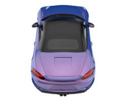 Sport car isolated on transparent background. 3d rendering - illustration png