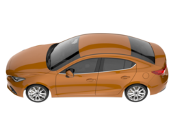 Modern car isolated on transparent background. 3d rendering - illustration png