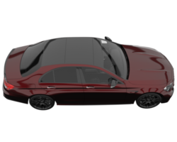 Modern car isolated on transparent background. 3d rendering - illustration png