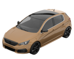 modern auto geïsoleerd Aan transparant achtergrond. 3d renderen - illustratie png