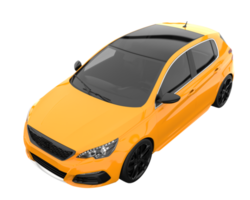 Modern car isolated on transparent background. 3d rendering - illustration png