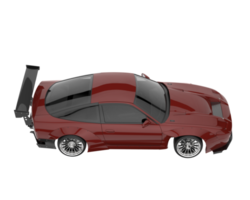 voiture de course isolée sur fond transparent. rendu 3d - illustration png