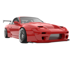 carro de corrida isolado em fundo transparente. renderização 3D - ilustração png