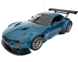 Race car isolated on transparent background. 3d rendering - illustration png