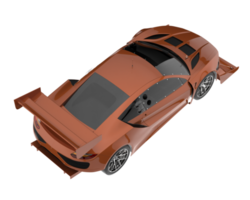 Race car isolated on transparent background. 3d rendering - illustration png