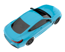 Sport car isolated on transparent background. 3d rendering - illustration png