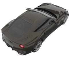 carro esporte isolado em fundo transparente. renderização 3D - ilustração png