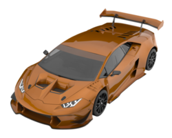 sport auto geïsoleerd Aan transparant achtergrond. 3d renderen - illustratie png