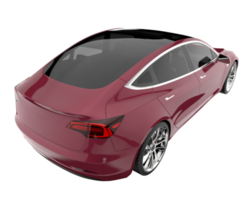 Modern car isolated on transparent background. 3d rendering - illustration png