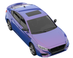 Modern car isolated on transparent background. 3d rendering - illustration png