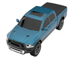 Pickup truck isolated on transparent background. 3d rendering - illustration png