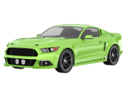 muscle car isolado em fundo transparente. renderização 3D - ilustração png