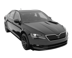 Modern car isolated on transparent background. 3d rendering - illustration png