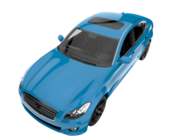 Modern car isolated on transparent background. 3d rendering - illustration png