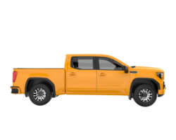 Pickup truck isolated on transparent background. 3d rendering - illustration png