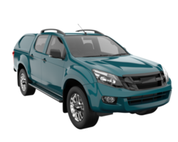 Pickup truck isolated on transparent background. 3d rendering - illustration png