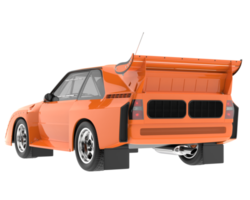 carro de corrida isolado em fundo transparente. renderização 3D - ilustração png