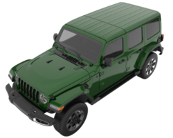 Realistic SUV isolated on transparent background. 3d rendering - illustration png