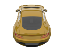 Sport car isolated on transparent background. 3d rendering - illustration png