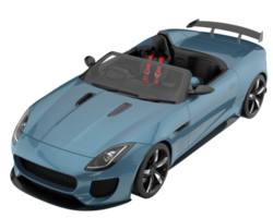 sport auto geïsoleerd Aan transparant achtergrond. 3d renderen - illustratie png