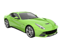 Sport car isolated on transparent background. 3d rendering - illustration png