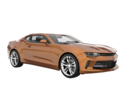 carro esporte isolado em fundo transparente. renderização 3D - ilustração png