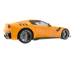 voiture de sport isolée sur fond transparent. rendu 3d - illustration png