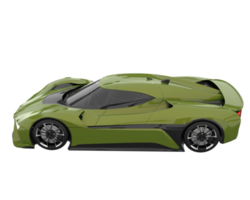 Sport car isolated on transparent background. 3d rendering - illustration png