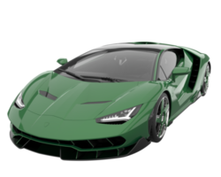 Sport car isolated on transparent background. 3d rendering - illustration png