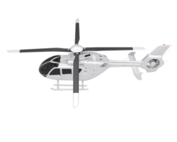 Helicopter isolated on transparent background. 3d rendering - illustration png