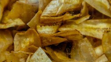 delicious pile of chips as background photo