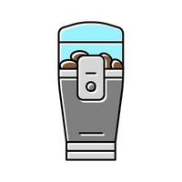 coffee grinder electric device color icon vector illustration