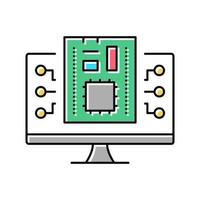 firmware software color icon vector illustration