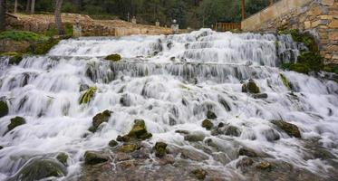 Long Exposure River Landscape During Fall photo