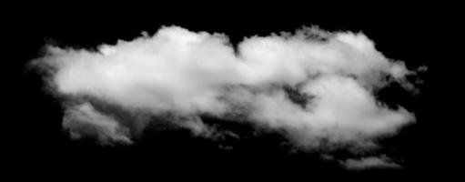 White cloud isolated on black background,Textured smoke,brush effect photo