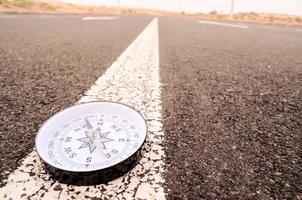 Compass on the road photo