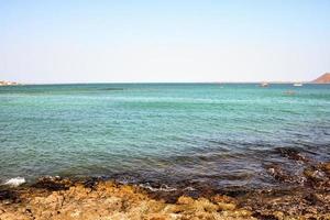 vista panorámica de la playa, islas canarias foto