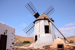 View with traditional windmill photo