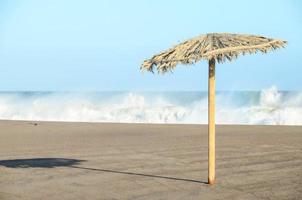 Abandoned sandy beach photo