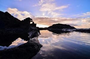 Rocks by the ocean photo