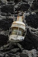 Rusted old lantern photo