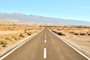 Road in the desert photo