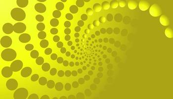 Abstract background with yellow gradient spiral balls photo
