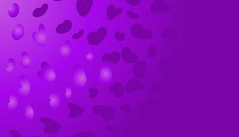 Abstract purple gradient color illustration background with lots of love images photo