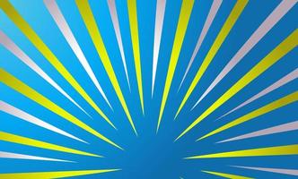 Blue gradient color comic illustration background with white and yellow stripes photo