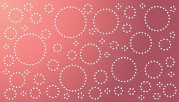 Pink gradient abstract background with lots of white circles. photo