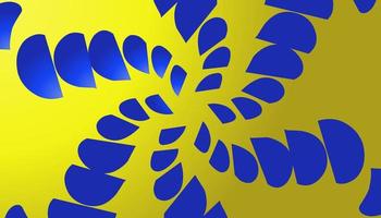 Yellow gradient abstract background with blue spiral strokes photo
