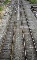 viejas vías del tren foto