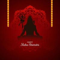 feliz festival cultural maha shivratri hermoso fondo vector