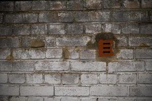 an old porous brick wall photo